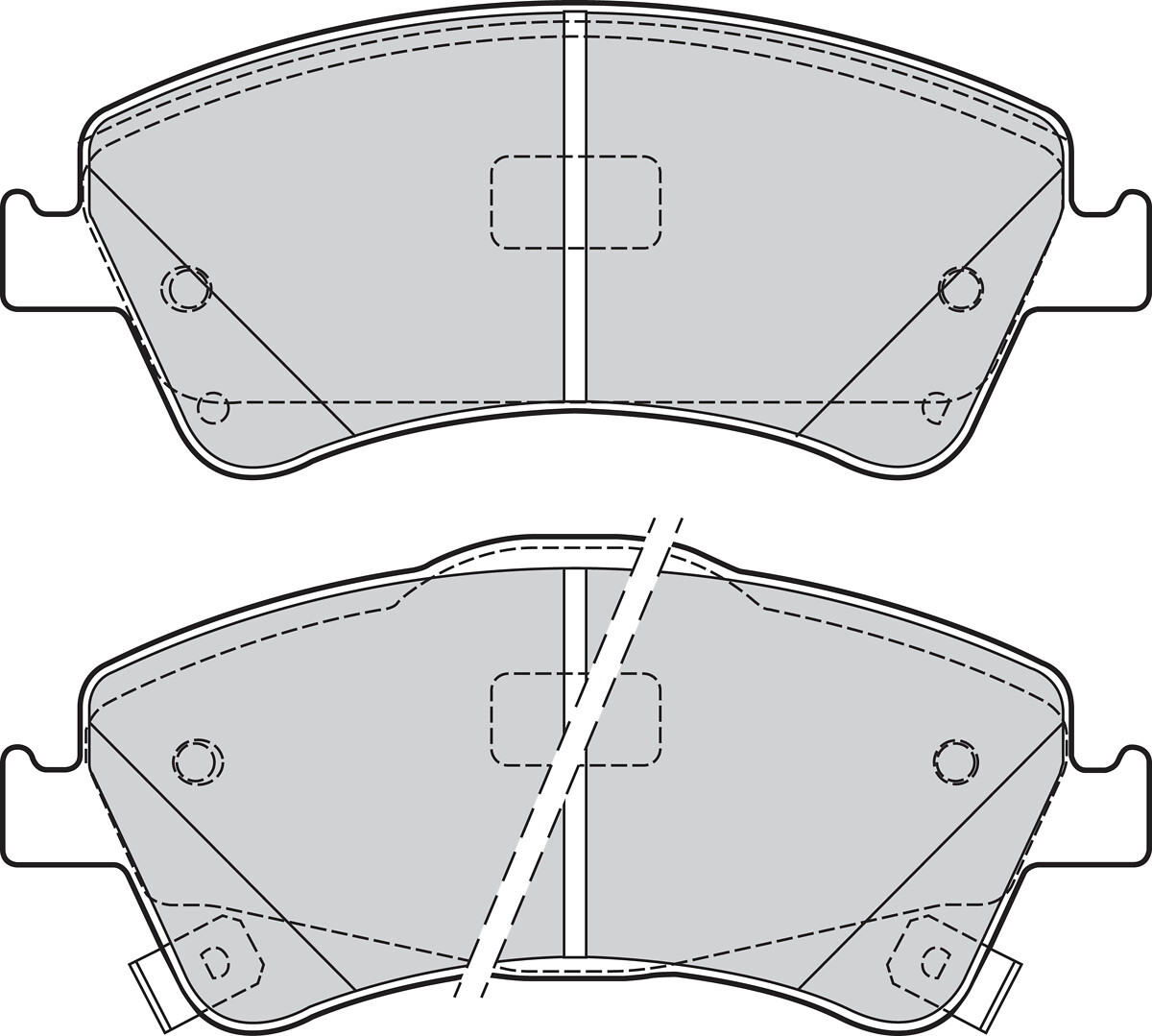 Jeu de 4 plaquettes de frein VALEO ref. 302125